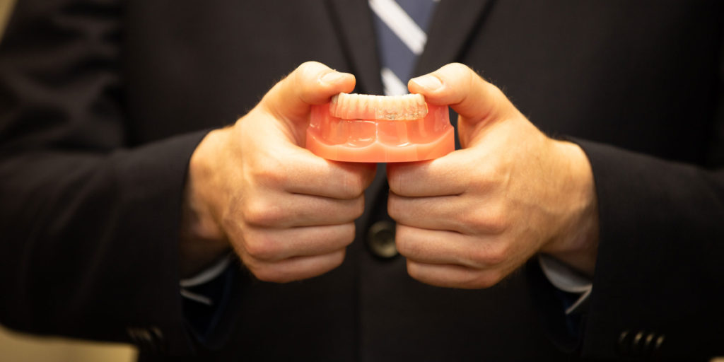 implant supported denture laun model